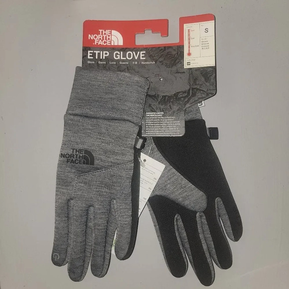 Last Pair!!! The North Face Gray Etip📲 touchscreen Glove🧤 Size small - Picture 2 of 16